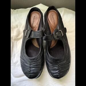 Beartraps Shoes Womens 8 M Porsha Mule Mary Jane Heels Buckle Black Slip On